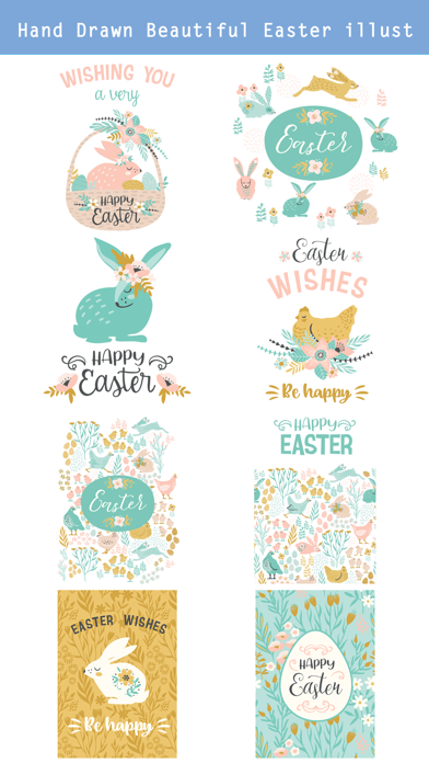 Hand Drawn Easter Day Stickers screenshot 2