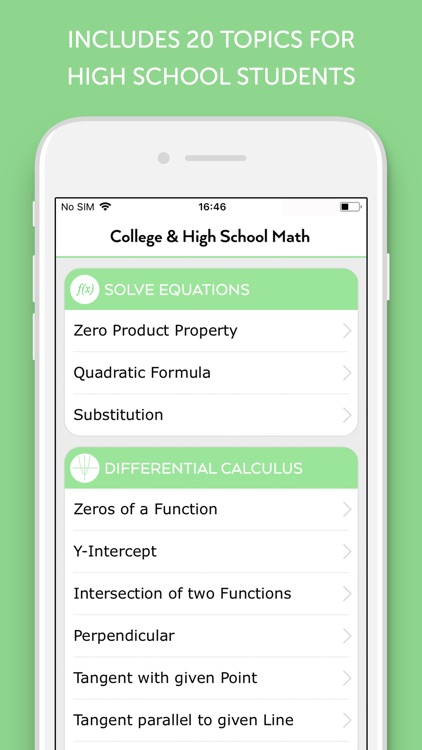 High School Math - Calculus