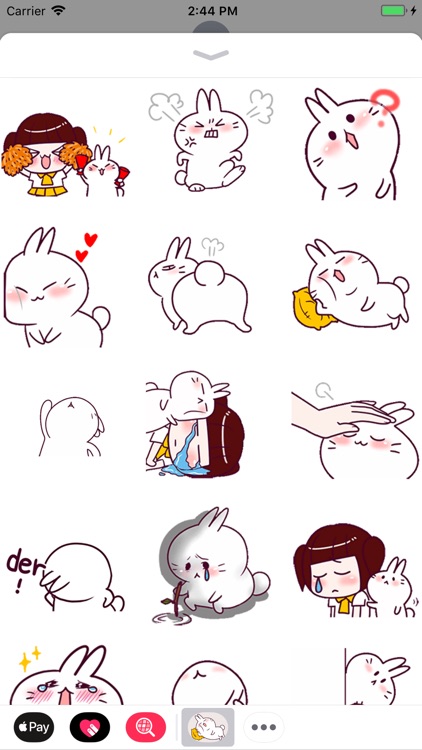 Funny Bunny Animated Stickers