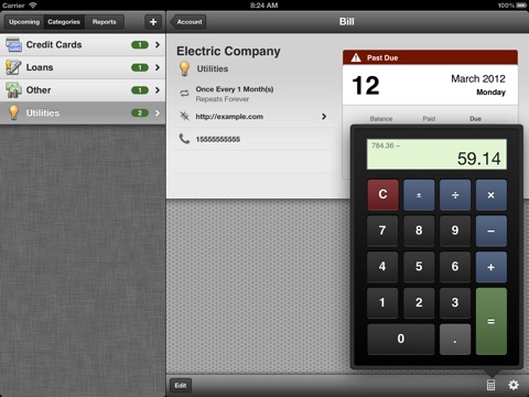 BillMinder 3 for iPad screenshot 4