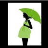 Pregnant In The Rain Stickers