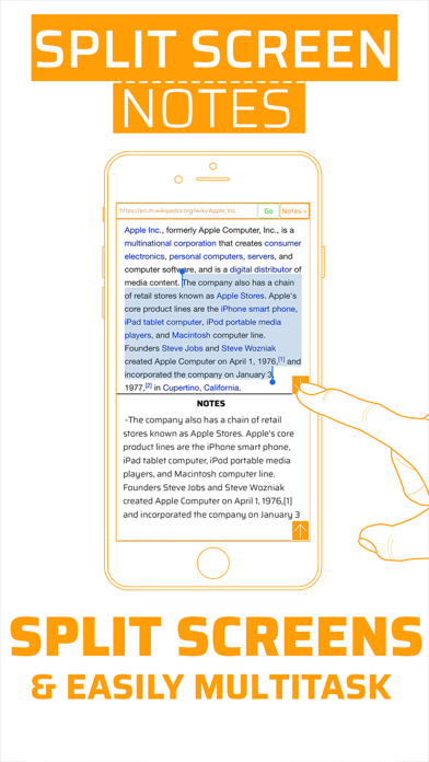 How to cancel & delete Split Screen Notes: Multitask With Browser & Notes from iphone & ipad 1