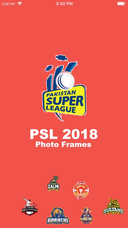 PSL 2018 Teams Photo Frames