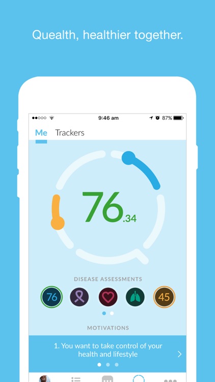 Quealth – Health Scoring App screenshot-0
