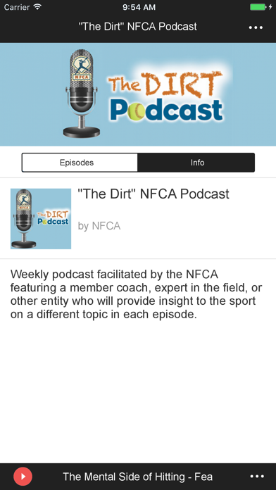 "The Dirt" NFCA Podcast screenshot 2