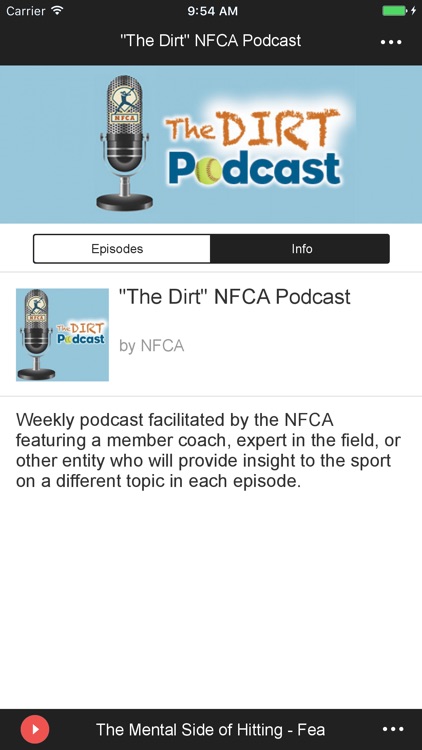 "The Dirt" NFCA Podcast