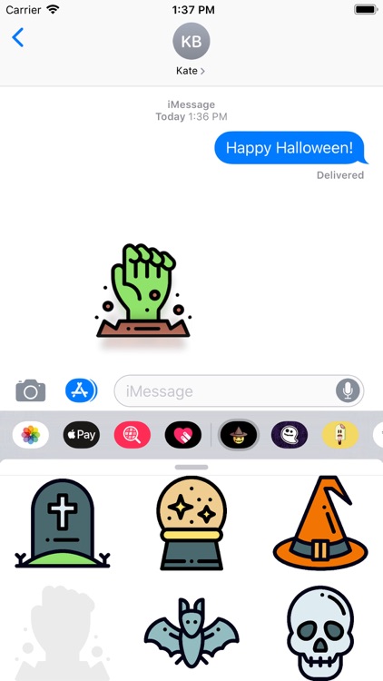 Cute Halloween Stickers Pro screenshot-3