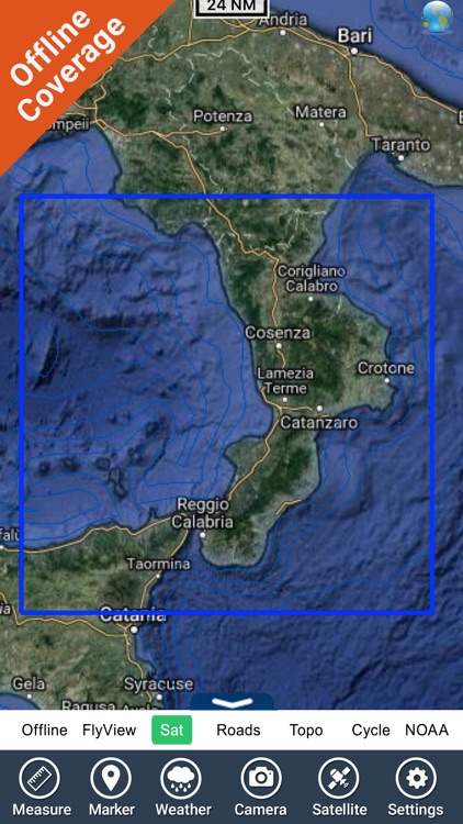 Marine : Calabria HD - GPS Map Navigator screenshot-4