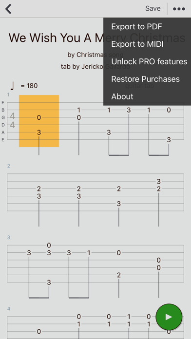 Guitar Tabs X : ギターのタブ譜 screenshot1