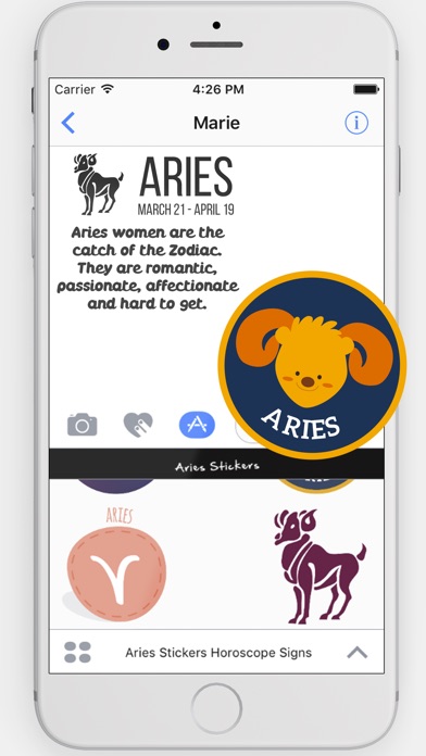 Aries Stickers Horoscope Signs screenshot 2