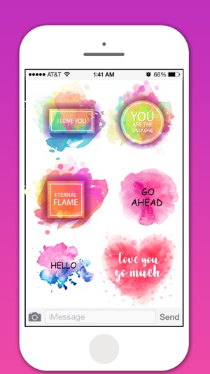 Watercolor Greetings Stickers Pack(圖2)-速報App