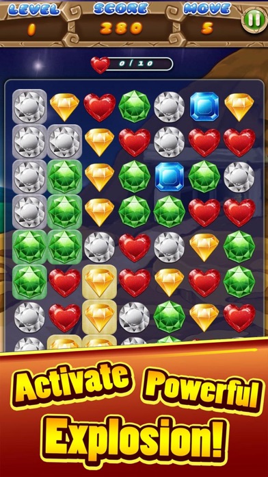 Gems Treasures Hunter Match3 screenshot 2