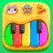 Fun musical piano game for babies and kids, with realistic visual effects and full color for an early stimulation of your baby's development