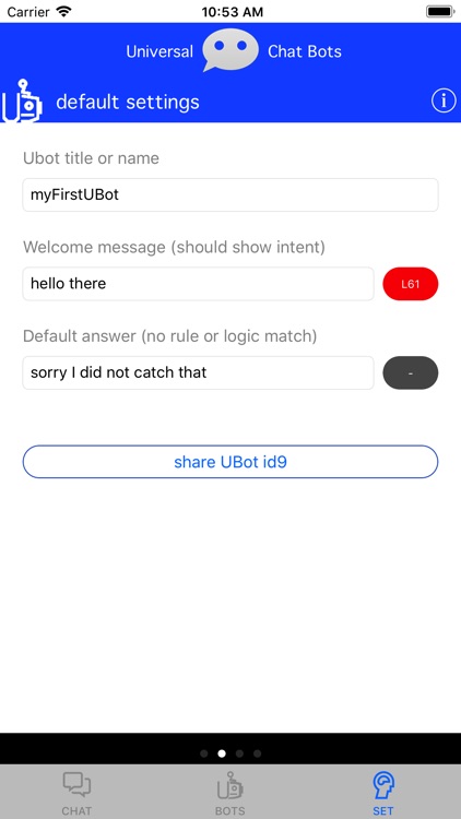 UBots - Universal Chat Bots