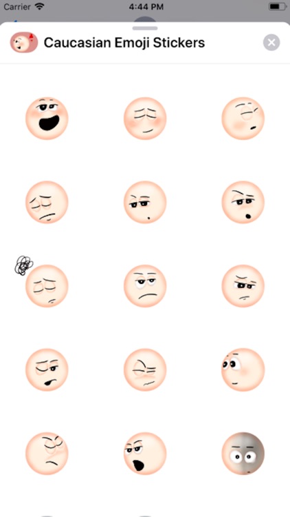 Caucasian Emoji Stickers
