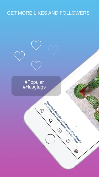 Likes and followers + hashtags