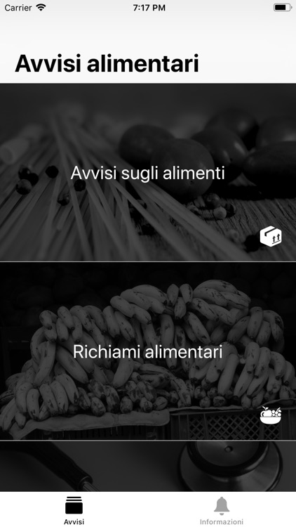 Secure Life: Avvisi alimentari