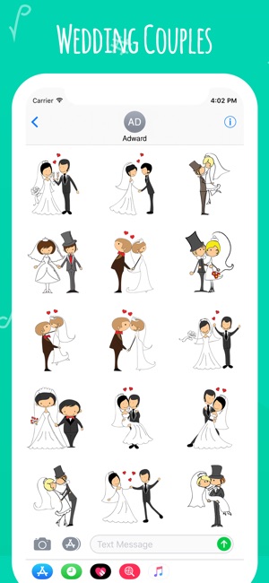 Wedding Couple Emoji's(圖3)-速報App