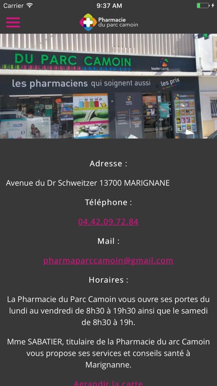 Pharmacie du parc camoin