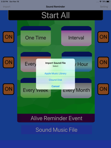 Sound Reminder - náhled
