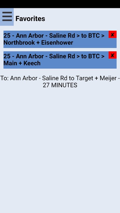 Ann Arbor TheRide Bus Tracker screenshot 2