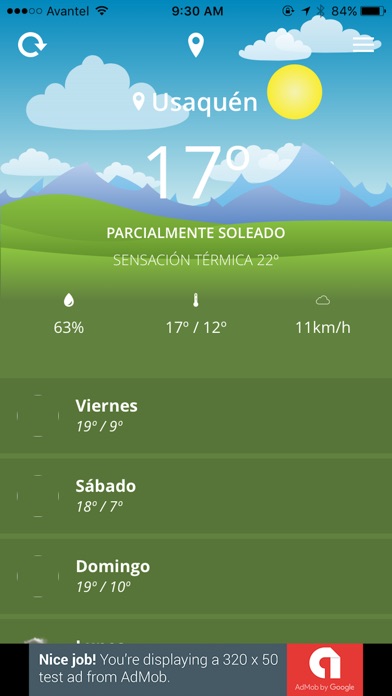 Weather App screenshot 2