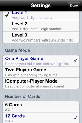 Addition: Card Matching Game screenshot 3