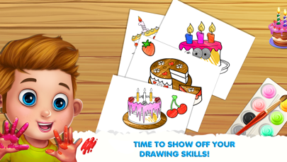 How to cancel & delete Cake Coloring Page Game from iphone & ipad 1