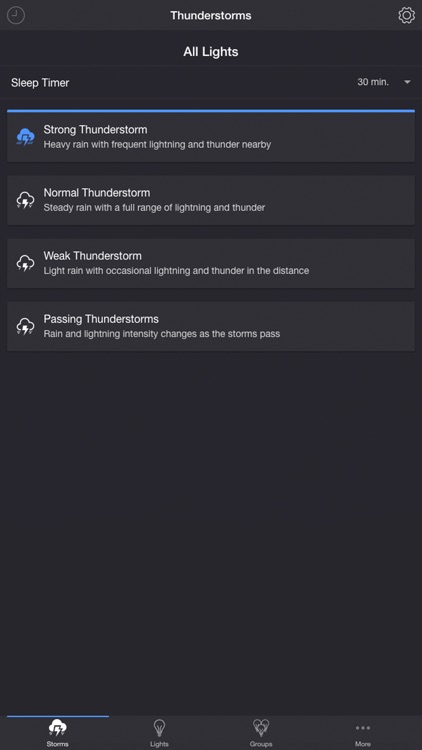 Thunderstorm for Hue