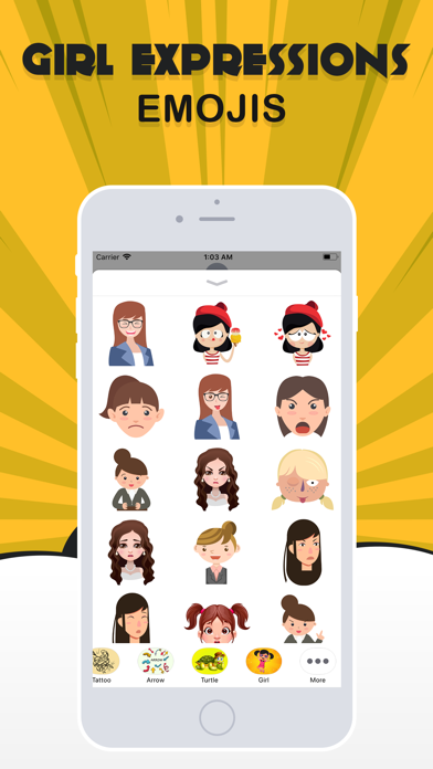 Girls Expression Emoji screenshot 3