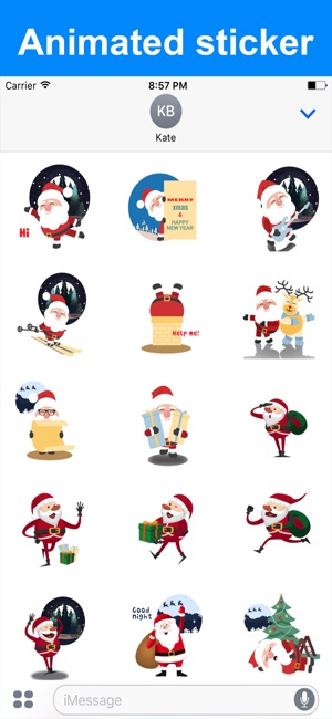 Santa emoji animated sticker(圖1)-速報App