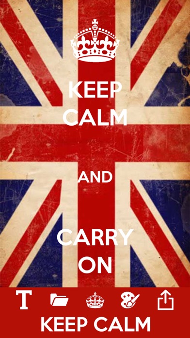How to cancel & delete Keep calm and carry on maker from iphone & ipad 1