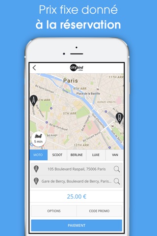 Citybird l'Appli du Taxi Moto screenshot 2