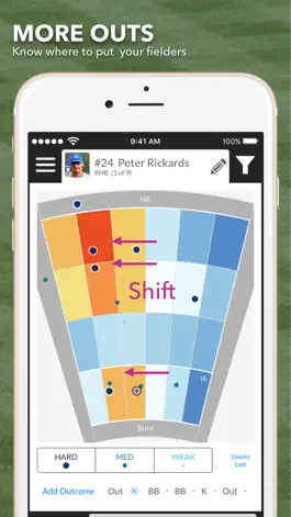 Game screenshot 3 Up 3 Down hit & pitch tracker for baseball apk