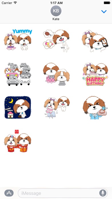 Shih Tzu Dog Couple Sticker screenshot 3