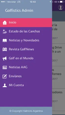 Game screenshot Golfistics Admin apk