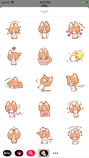 Waffle the Corgi Stickers