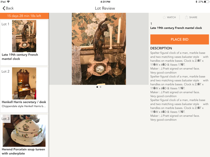 CARDON ESTATE SALES AUCTION