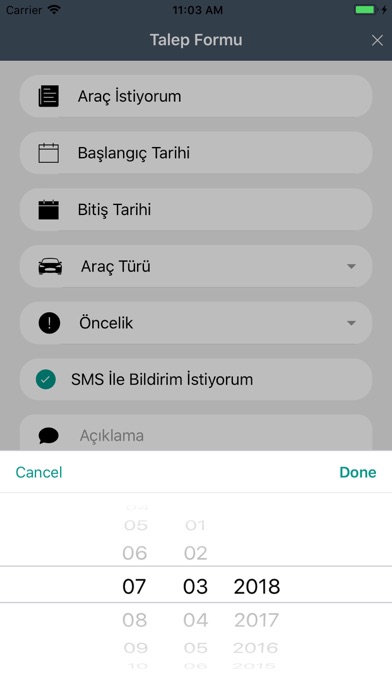 Araç Talep screenshot 3