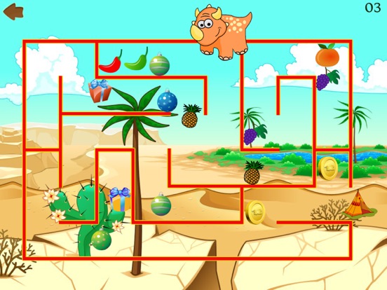 Dino Maze: kids learning games для iPad