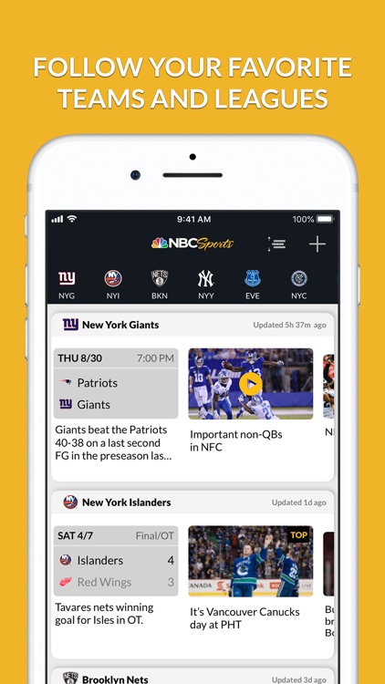 NBC Sports Scores screenshot-3