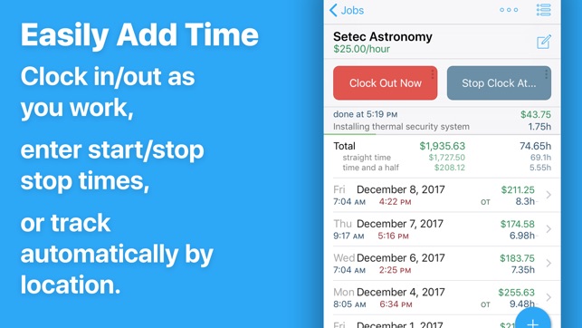 keep track of work hours and pay