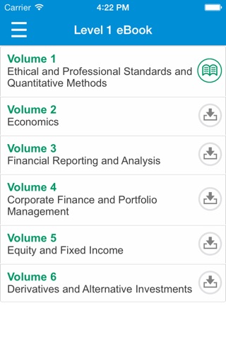 CFA Program Study App screenshot 2