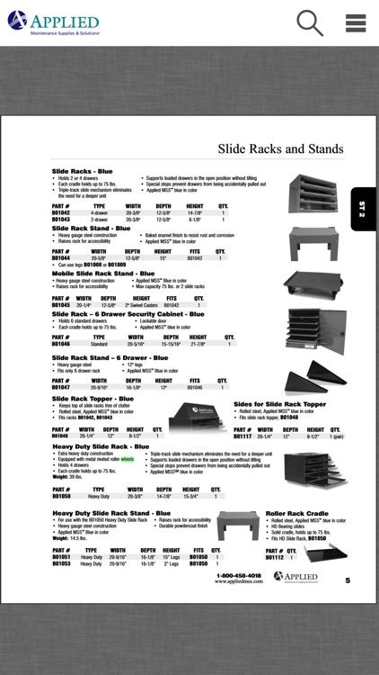 Applied MSS℠ Product Catalog