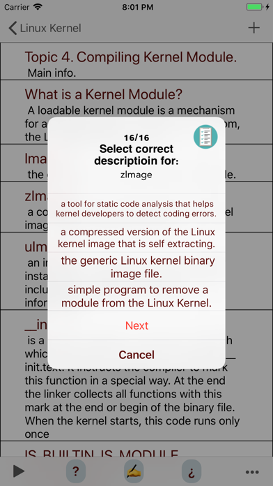 How to cancel & delete Linux Kernel Interview from iphone & ipad 3