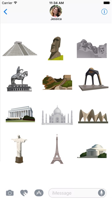 Monuments Stickers screenshot 3