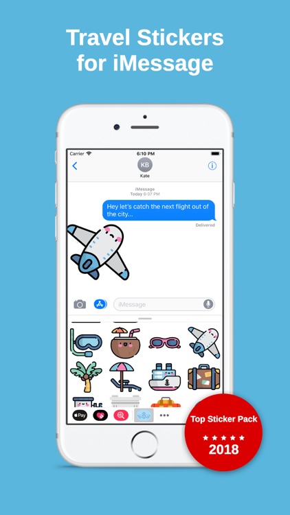 Travel Stickers for iMessage