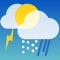 The best designed weather app, which shows the current weather and up to 5 days of forecast