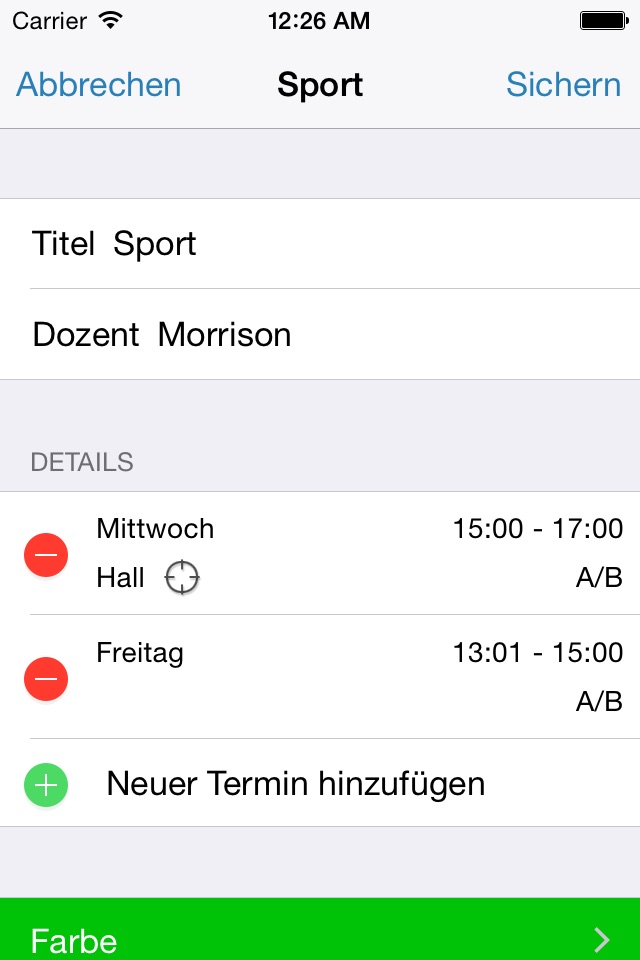 Timetable - Studies and Tasks screenshot 2