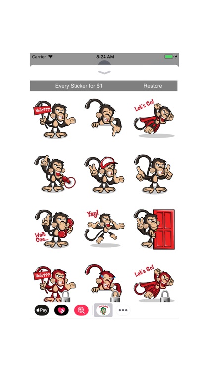 Cool Monkey Stickers